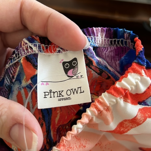 Pink Owl Aztec Burst Maxi Dress size Large Coral, blue, and purple - Picture 6 of 6